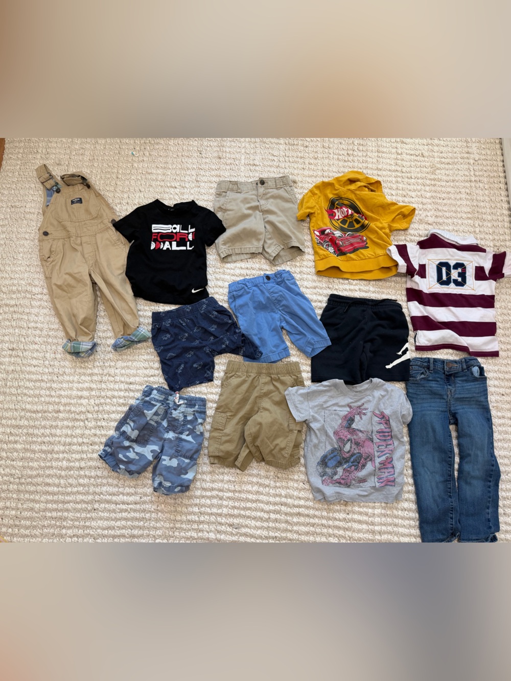 Boys 4T Summer Lot of Shorts Shirts Pajama Set: NIKE Marvel, Carter’s TCP & MORE